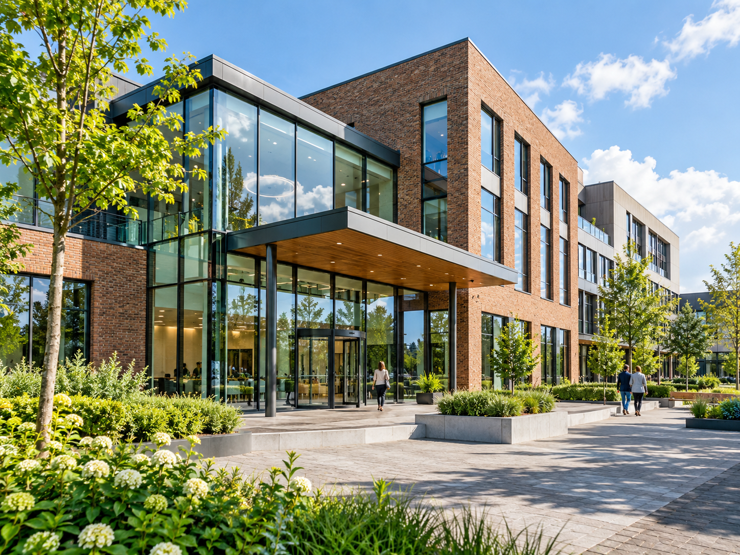 Modern bedrijfsgebouw